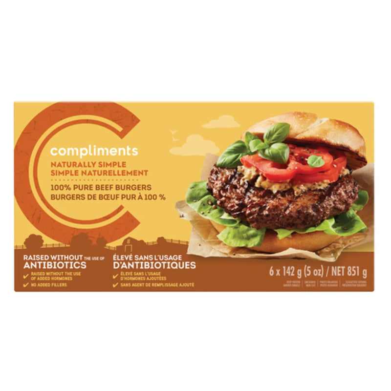 COMPLIMENTS 100% PURE BURGERS [851 g]