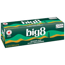 BIG 8 GINGER ALE SODA 12x355ml [12 pkg]