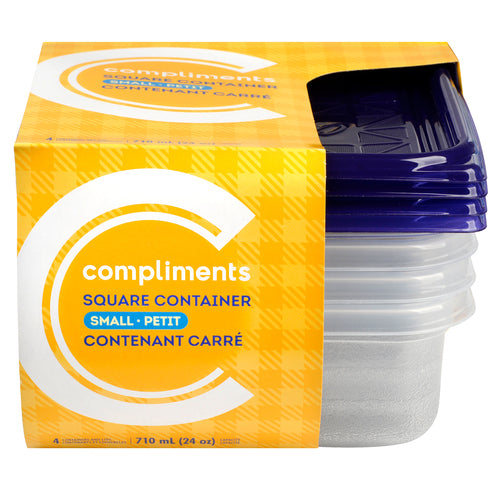 COMP CONTAINER SM SQUARE [4 ea]