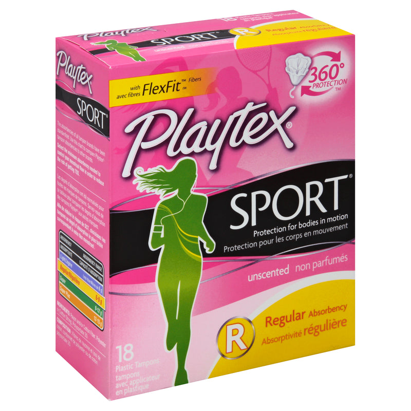 PLAYTEX SPRT TAMPON REG UNSCNT [18 ea]