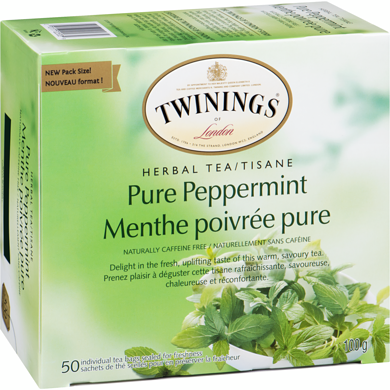 TWININGS PEPPRMNT HRB TEA 50s [100 g]