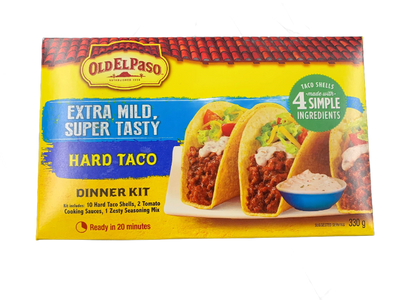 OLD EL PASO HARD TACO EXT MILD [330 g]