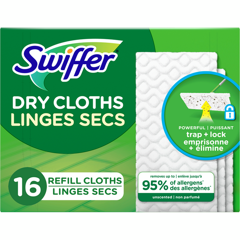 SWIFFER REFILL DRY UNSCNT PADS [16 ea]