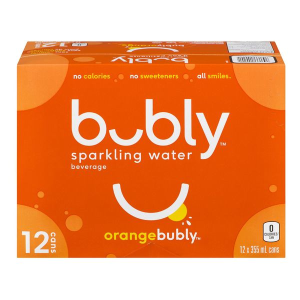 BUBLY ORANGE SPK WATER [12 ea]