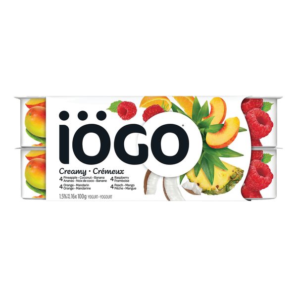 IOGO YOGURT 1.5% TROP ASST [16 pkg]