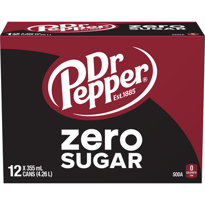 DR PEPPER ZERO SUGAR 12pk [12 ea]