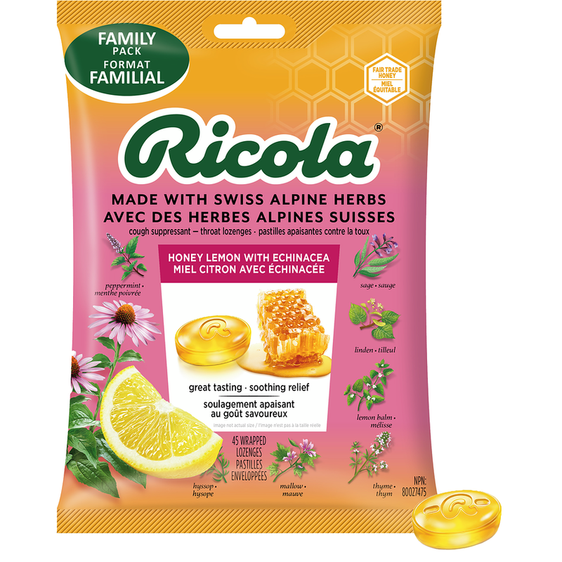 RICOLA COUGH HONEY LEMON [45 ea]