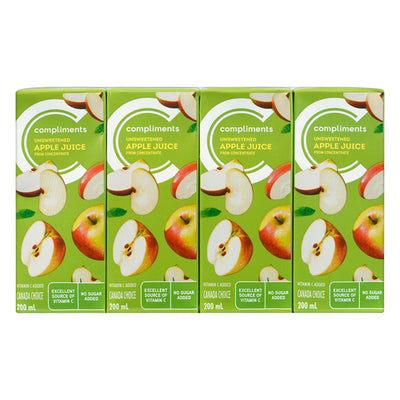 COMPLMNT UNSWT APPLE JUICE [8 ea]