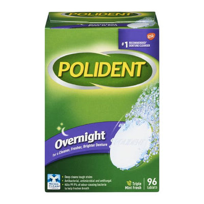POLIDENT OVERNIGHT MINT TABLET [1 ea]