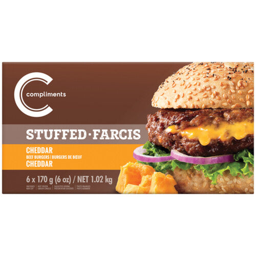 COMP CHEDDAR STUFFED BURGERS [680 g]