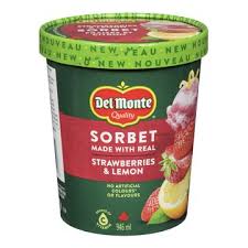DEL MONTE SORBET STRW LEMON [946 ml]