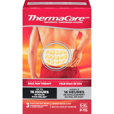 THERMACARE HEAT WRAPS 3s [3 ea]