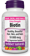 WEBBER BIOTIN 10000MCG [45 ea]