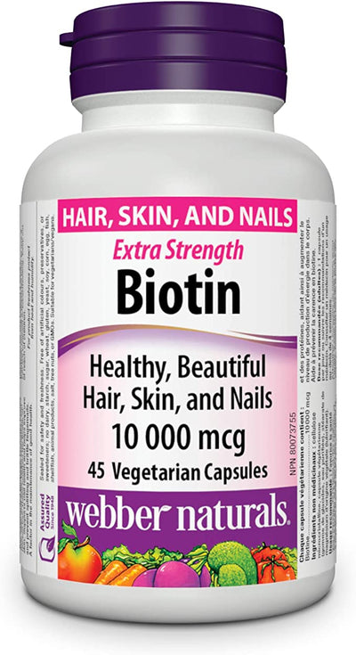 WEBBER BIOTIN 10000MCG [45 ea]