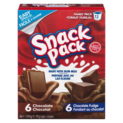 SNACK PACK CHOC LOVER 12PK