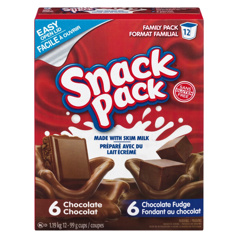 SNACK PACK CHOC LOVER 12PK