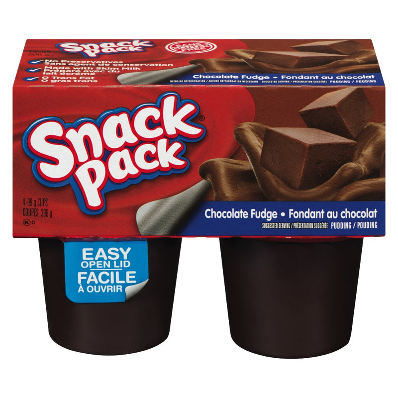 SNACK PACK PUDDING CHOCO FUDGE [4 ea]