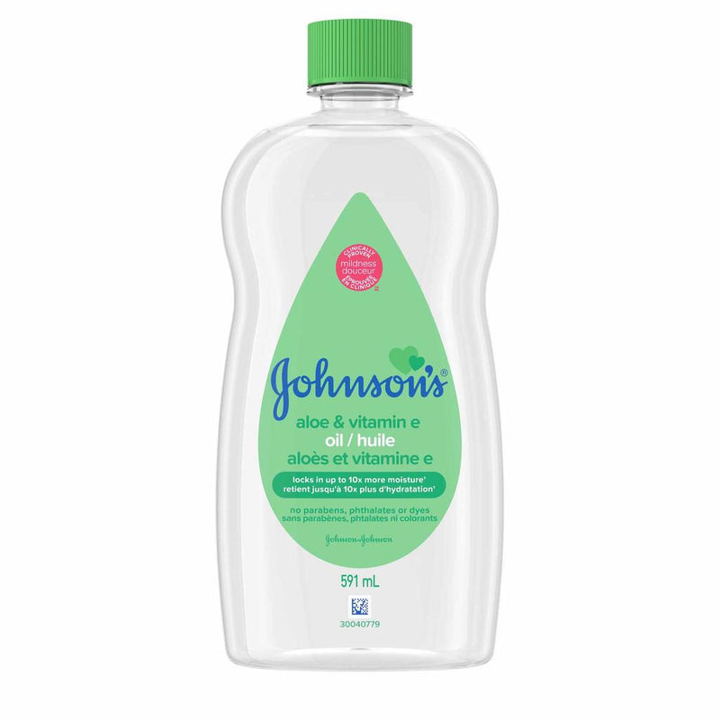 JOHNSON BABY OIL ALOE & VIT E [591 ml]