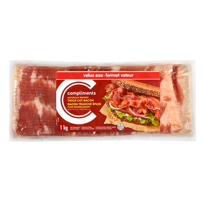 COMP THICK SLICED BACON 1kg