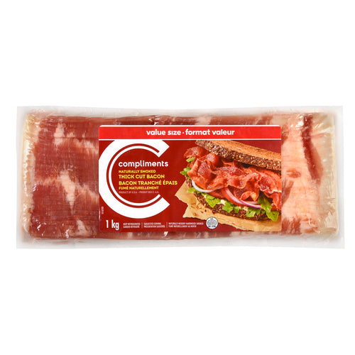 COMP THICK SLICED BACON 1kg