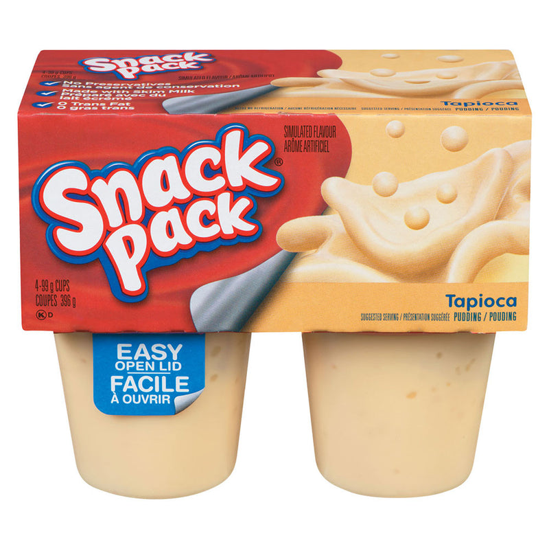 SNACK PACK PUDDING TAPIOCA [4 ea]