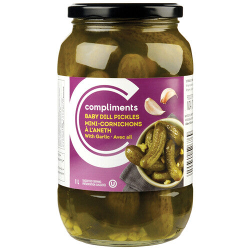 COMP BABY DILLS GARLIC 1L