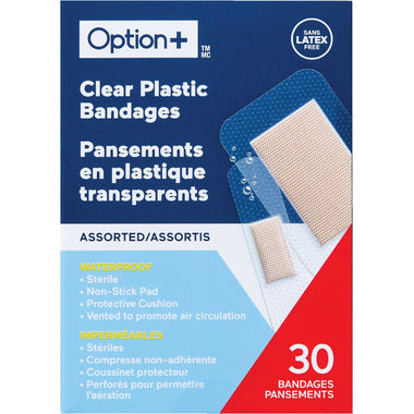 OPTN+ PLS CLR BANDAGES AST 30s [30 ea]