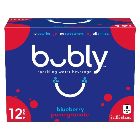 BUBLY BLUEBRRY POMEGRANTE 12pk [12 ea]