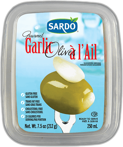 SARDO GARLIC STUFFED OLIVES [250 ml]