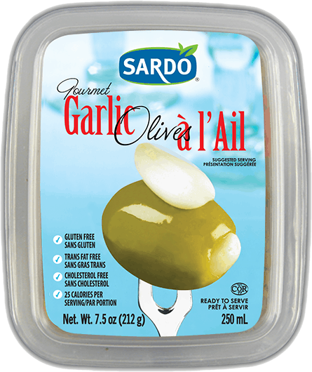 SARDO GARLIC STUFFED OLIVES [250 ml]