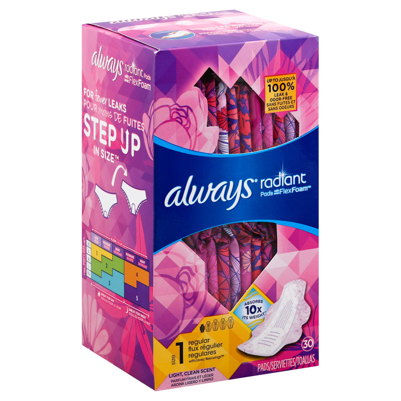 ALWAYS RADIANT SZ 1 REG 30s [30 ea]