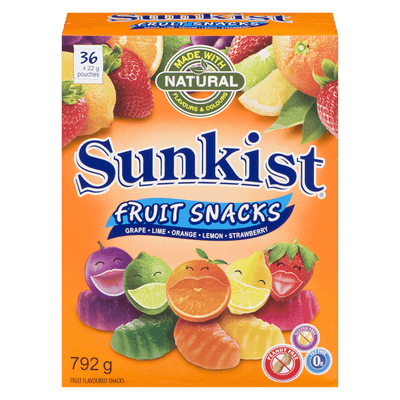 SUNKIST FRUIT SNACKS 36PK [792 g]