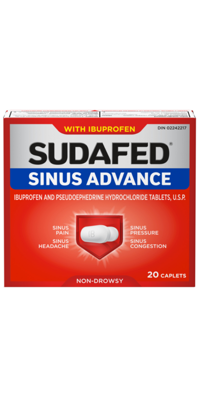 SUDAFED SINUS ADV W/IBUPROFN [20 ea]