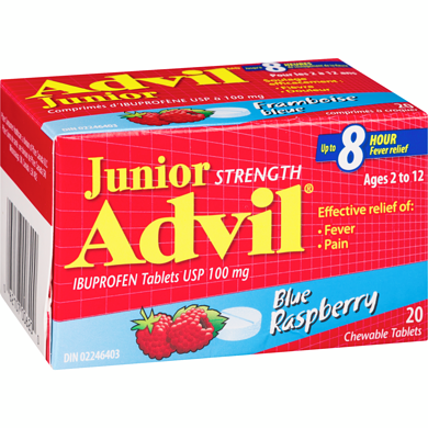 ADVIL JR CHEW RASP 100mg 20S [20 ea]