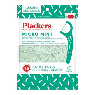 PLACKERS FLOSSERS MINT 75s [75 PK]