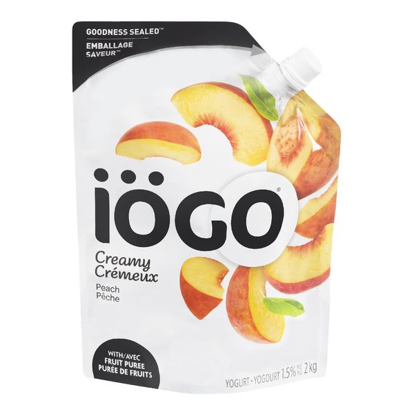 IOGO 1.5% PEACH YOGURT 2kg