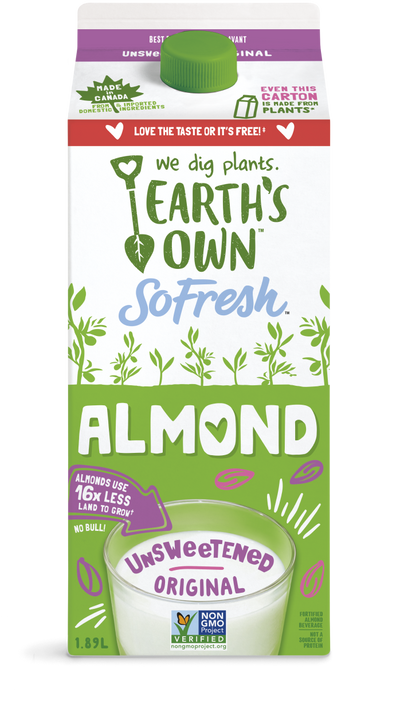 EARTH OWN ALMOND FRESH UNSWT [1.89 l]