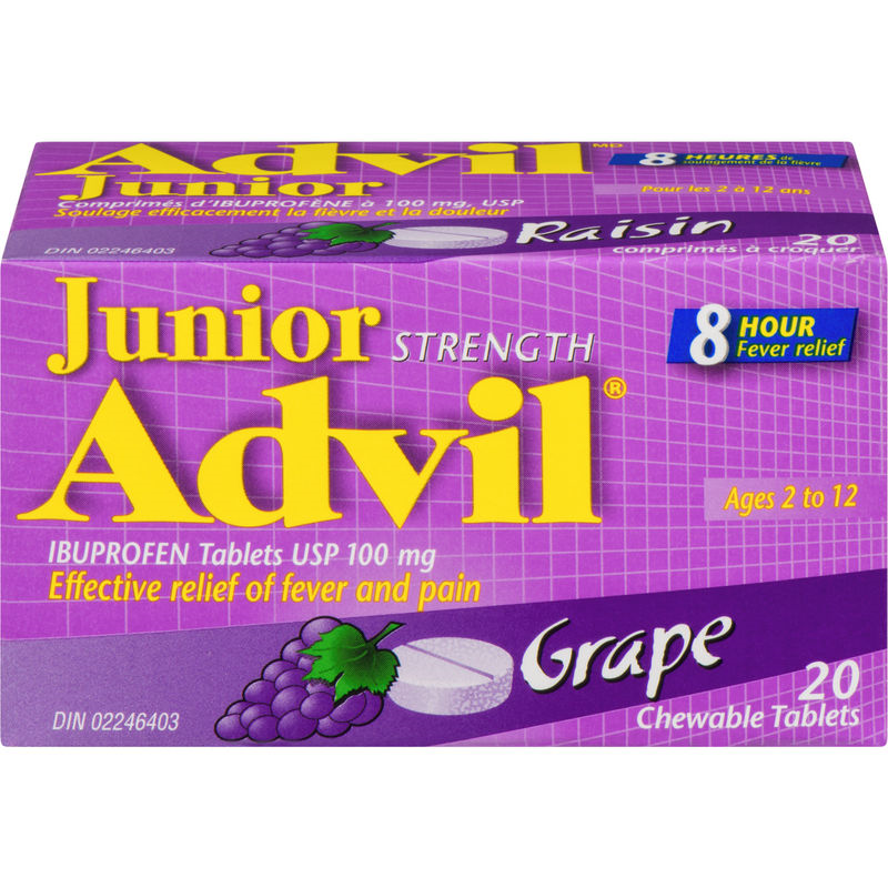 ADVIL JR STRENGTH GRAPE [20 ea]