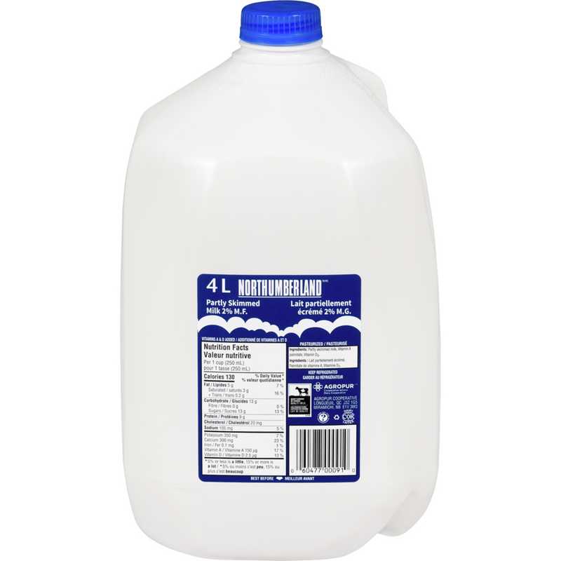 NORTH 2% 4L JUG