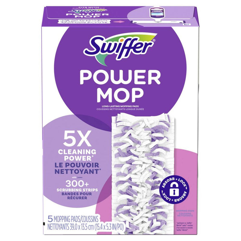 SWIFFR POWERMOP MOPPING PADS [5 ea]