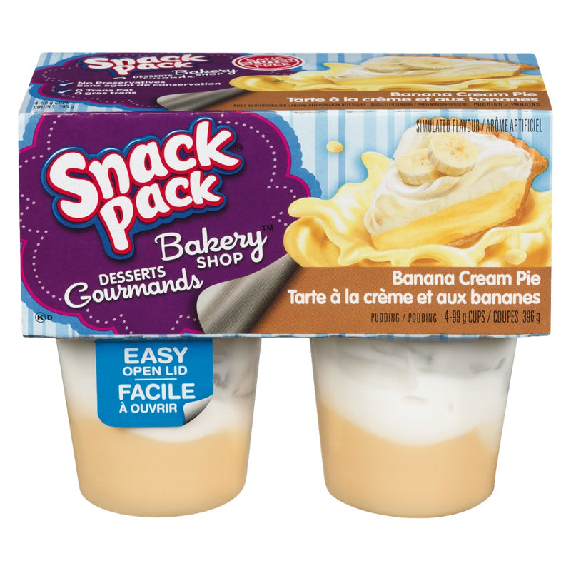 SNACK PACK BANANA CRM PUDDING [4 ea]