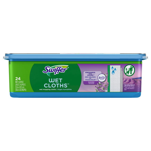 SWIFFER WET LAVNDR DISP CLOTHS [24 ea]