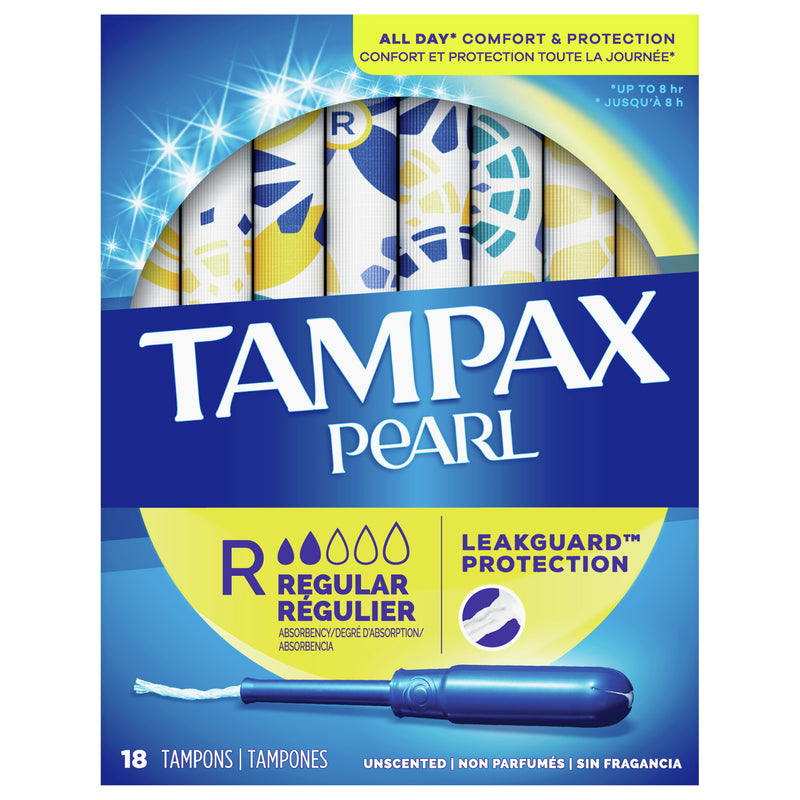 TAMPAX PEARL TAMPON REG UNSCN [18 TAMP]