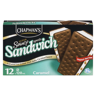 CARAMEL SAUCY SANDWICH 12PK