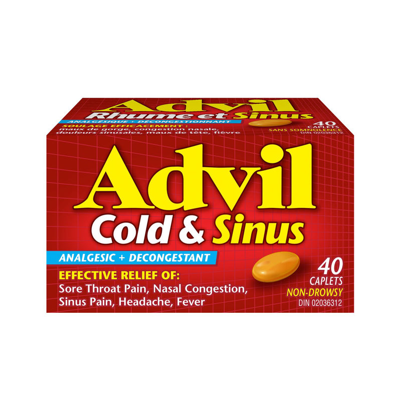 ADVIL CAPLET COLD & SINUS [40 ECH]