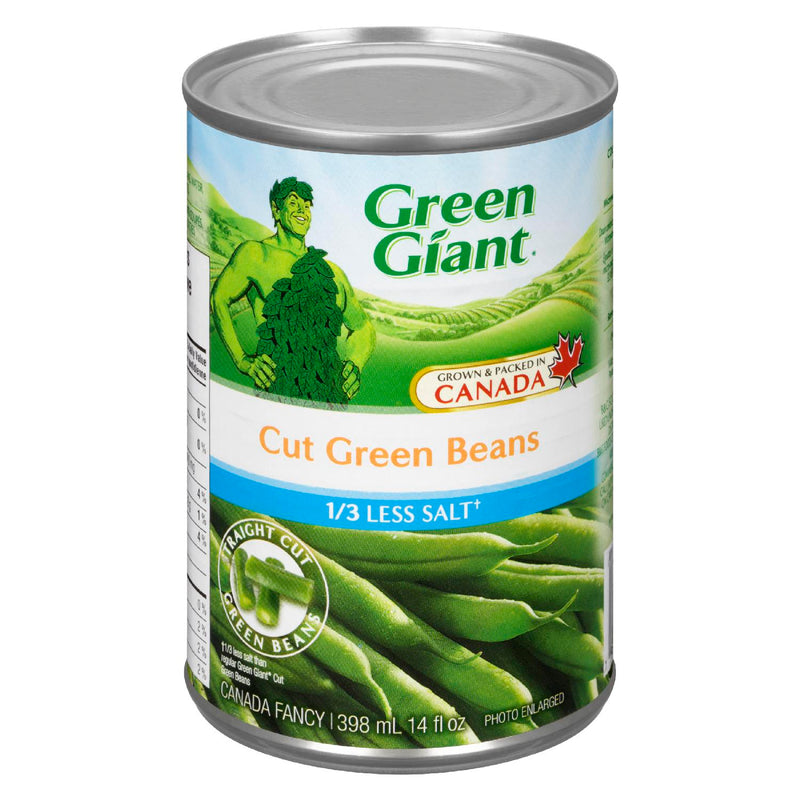 GREEN GIANT GRN BEANS LESS SAL [398 ml]