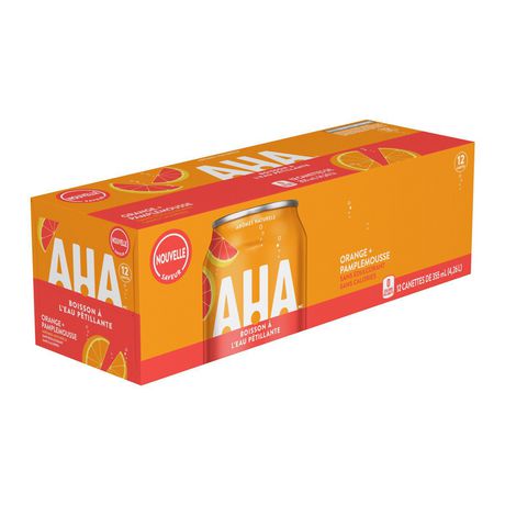 AHA SPRK WATR ORNG+GRFRT 12pk [12 ea]