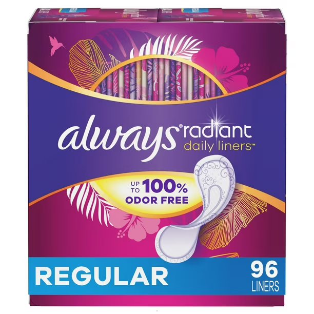 ALWAYS RADIANT DAILY LINER REG [96 ea]