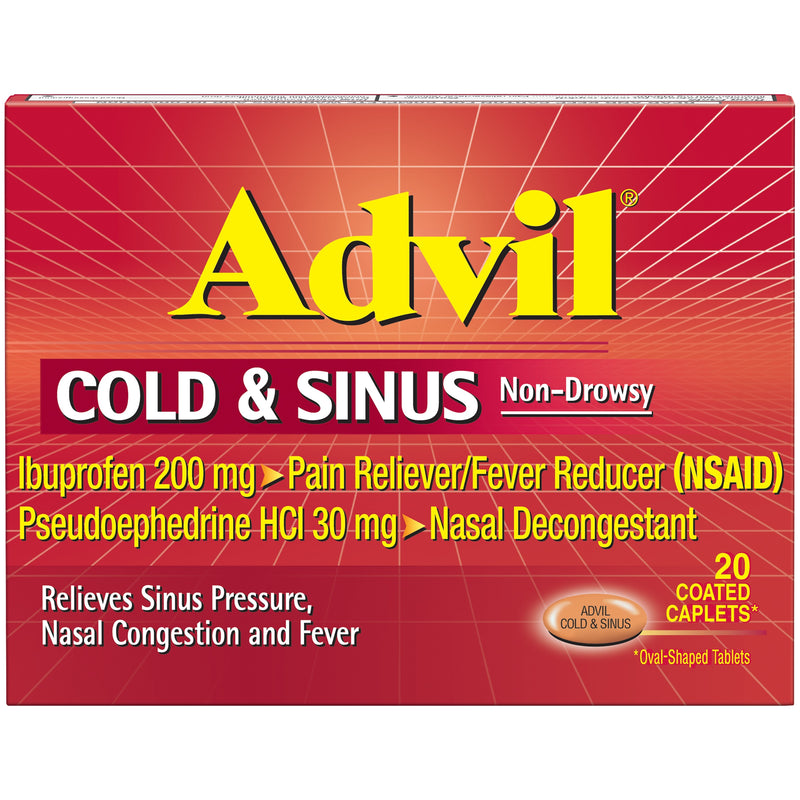 ADVIL CAPLETS COLD & SINUS [20 ea]