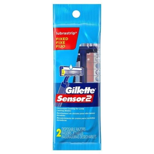 GILLETTE SENSOR 2 RAZORS [2 pkg]